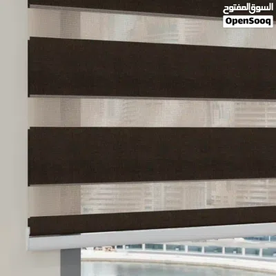 بردة سحب (زيبرا/دبل رول) /مخططة/ 150 سم / جديده غير مستخدمه 2