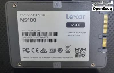 الهاردات المستعملة الاصلية والمضمونة SSD 256GB Samsung.Lexar+512GB Micron 2
