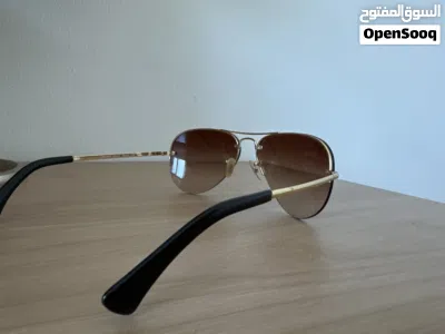 Rayban gold brown aviator max sunglasses 4