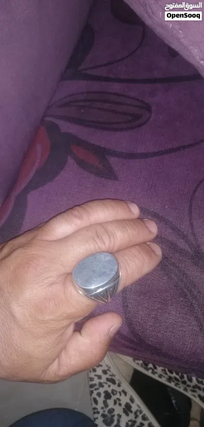 خاتم فضة رجالي تفصيل خاص 2