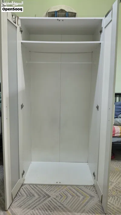 Used (IKEA) 2-Door White Wardrobe 2