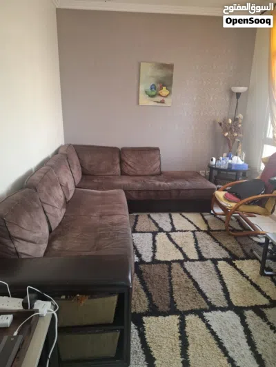 L-Shaped Solid Wood Sofa - نبة زاوية (L-Shape) خشب صلب 3