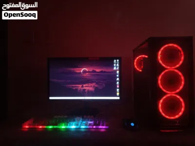 تجميعة قيمنق متكاملة PC مع شاشة وملحقاتها للبيع جاهز للعب) 3