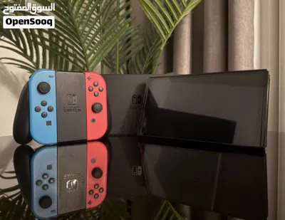 Nintendo Switch OLED 256 giga معدل نظامين اونلاين و اوفلاين بحالة الوكاله 3