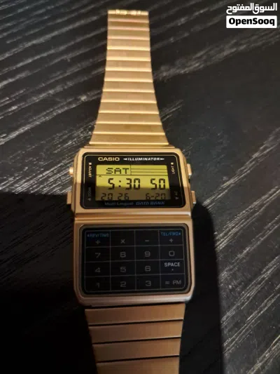 Casio Gold Calculator watch Iluminator NEW 2