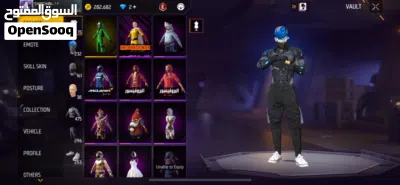Freefire account and character for sell everything almost owned Cobra and booyah bundle owned 2