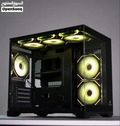 Black and white Lone Warrior M-ATX PC Case + 6 Fans 4