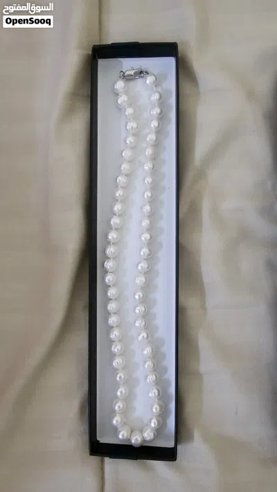 لؤلؤ طبيعي مستزرع المياه العذبة (Cultured Freshwater Pearls) عقد بجودة عالية 4