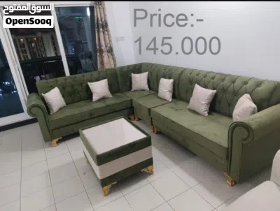طقم كنب على شكل حرف L L shape sofa set 4