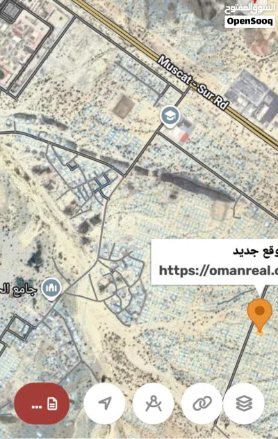 ارض سكنيه في العامرات الحشيه 2 كورنر ثاني خط من الشارع القار 2