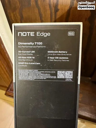 Infinix ( Note Edge 5g ) Blue Mobile Phone with 256GB Storage - Brand New - كفالة الشركة لمدة سنة 3