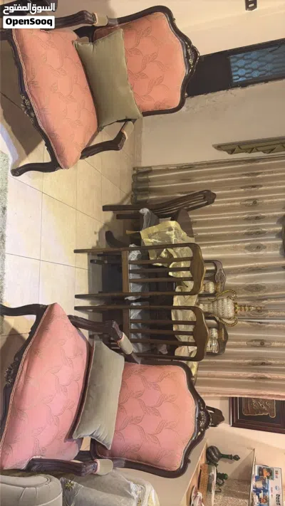طقم كنب خشب صولد 2