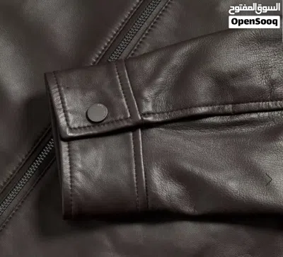 JAEGER جاكيت جديد رجالي جلد طبيعي ماركة JAEGER مقاس Larg لارج 3
