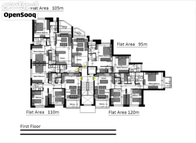 شقه بمساحة 104 متر للبيع في عبدون ( Property 46868 )-165013 2