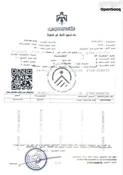 ارض مزروعة زيتون للبيع في مادبا 3