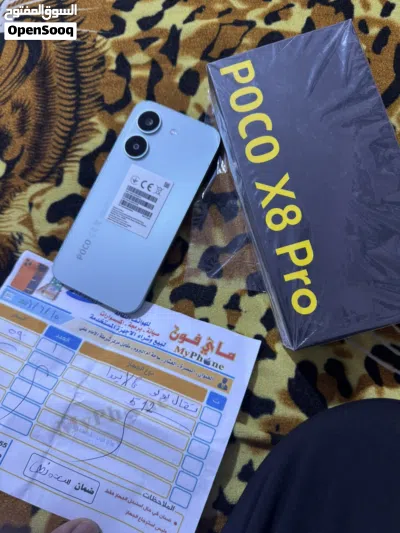 بوكو x8pro ذاكره 512 عشوائيّه 16 شاحنه 100 واط بطاريه 6.500 3