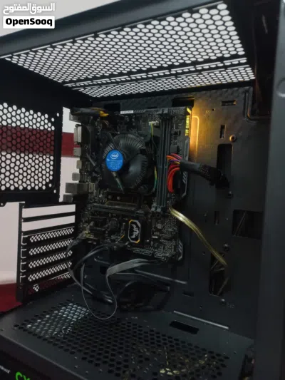 الحقق كومبو قطع بيسي i5 9400f MOTHERBOARD TUF H310M-PLUS GAMING مبرد هوائي كيس بورسبلاي 600W 320GB 4