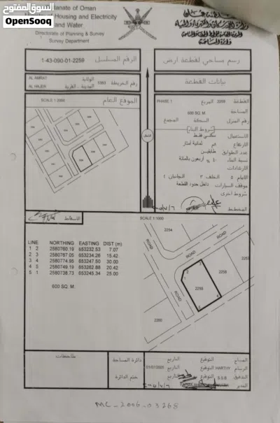 أرض متميزة مع توفر جميع الخدمات 2