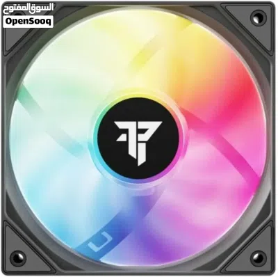 مجموعة مراوح (فانات) Tempest مم120 بإضاءة ARGB سوداء وتقنية PWM، ثلاث قطع Tempest Fan 120mm ARGB X3 2