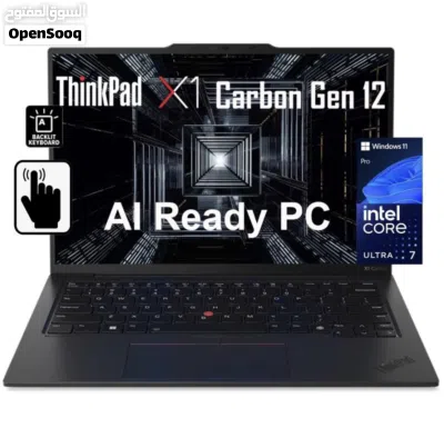 لابتوب Lenovo X1 Carbon بمعالج Ultra 7 Ai رامات 32 جيجا وشاشة 14 لمس 3