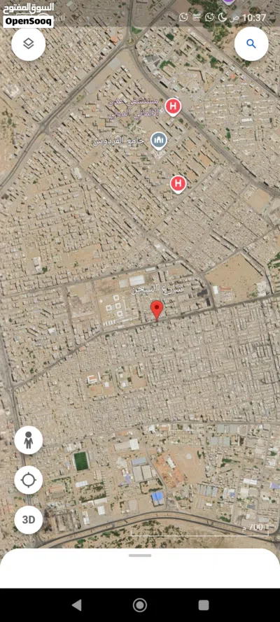 *للبـــيع* بيت ثلاثه دور بالمنصوره قريب شارع السجن دورين مسلح والثالث شعبي الدور الارضي غرفتي 3