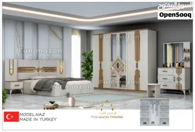 طقم غرفة نوم تركي جديد مكون من 6 قطع مع مرتبة 12 سم New Turkey Bed Room Set 6pcs with mattress 12 cm 2
