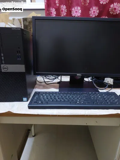 كمبيوتر ديل i5 الجيل السادس 256SSD شاشة 19 Ram 8GB 2