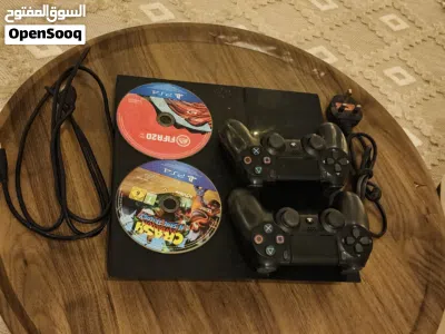 بلستيشن مع جهازين مع شريطين 2