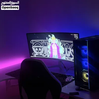 طاوله جيمنج اضاءه حرف L يسار 3