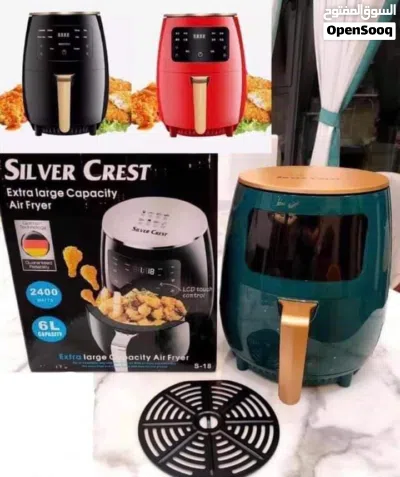 قلاية هوائية 6 لتر من silver crest جديدة بالكارتون وعندي توصيل لكل المحافظات وعندي كميات 2