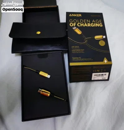 كابل Anker PowerLine+ III USB-C مع Lightning بطول 6 أقدام - ذهبي 3