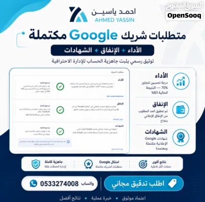 إدارة إعلانات جوجل (Google Ads) خبير معتمد +6 سنوات 3