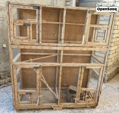 قفص 2 متر مع بيوت طيور للبيع 4