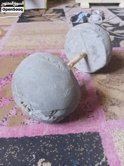 دمبل أسمنت وعصاء خشبية 2