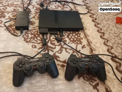 بلاي ستيشن 2 معدل 64 جيجا وعليه العاب اتاري كمان 2