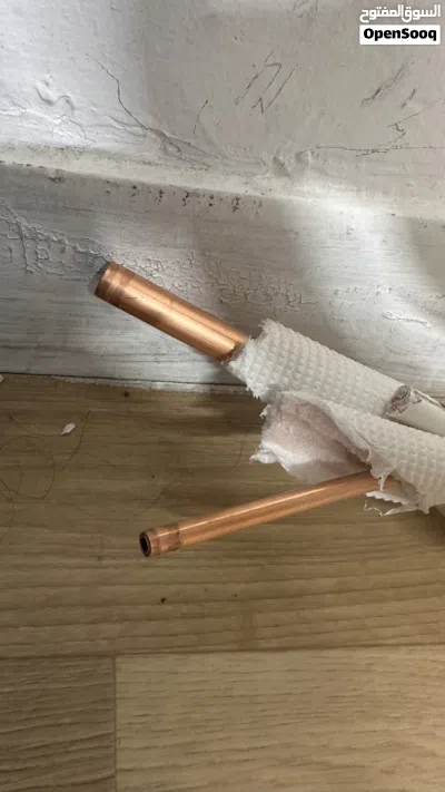 Air conditioning copper pipe and wire 2