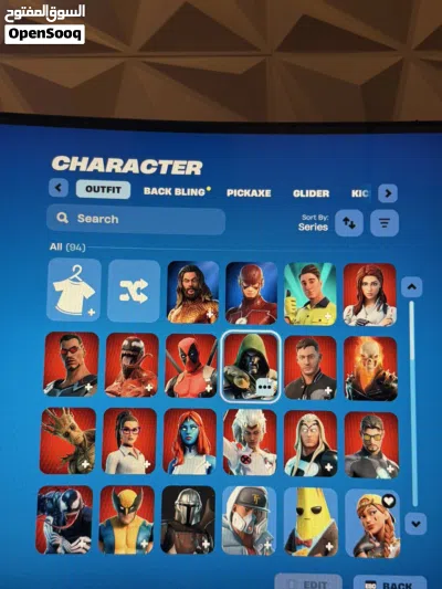 حساب فورتنايت مُميز اساسي يربط جميع المنصات حساب فيه سكن البلس السيزون الثاني والارنوبه وسكنات عرق 3