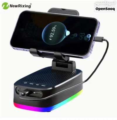 سماعة خارجية لاسلكية وشاحن وحامل للهاتف Wireless Speakers with Phone Holder 3