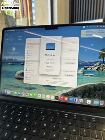 MacBook Air M4 13” 16GB RAM 256GB SSD كفالة Apple فعالة 3