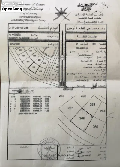 أرض سكنية بقصبية البوسعيد بمساحة 809م2 2