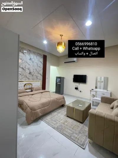 للايجار استديو مفروش مدخل خاص في منطقة زاخر 2300 شهري شامل 2