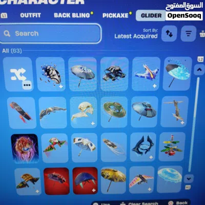 حساب فورت نايت نادر فل اكسس كامل المعلومات 51 سكن 4