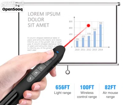 مؤشر لاسلكي مع ماوس هوائي Wireless Presenter with Air Mouse 2
