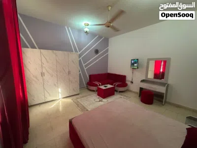 Large furnished studio apartment for rent in Al Ghubra North, near the Emirates Markets and Al Tama 4