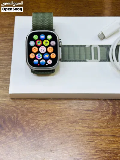 Apple Watch ultra 2 49MM Natural titanium condition used like new one month warranty with charger. 2