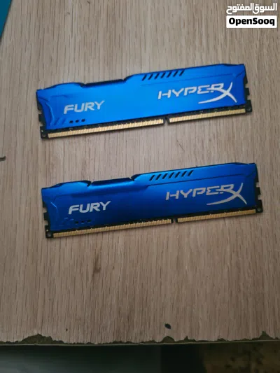 رامات جيمنج HyperX Fury DDR3 بحجم 16GB (طقم حبتين 2x8GB) سرعة 1866MHz - بحالة نظيفة 3