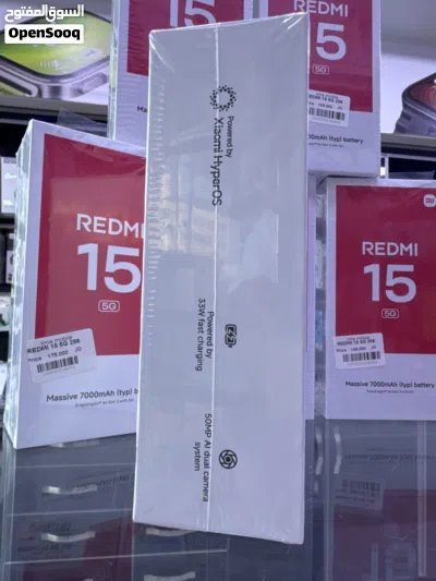 Xiaomi Redmi 15 5G ( 256 GB / 8+8 RAM) اقوى جهاز في العالم شاومي ريدمي 15 نسخة 5G الاقوى في العالم 4