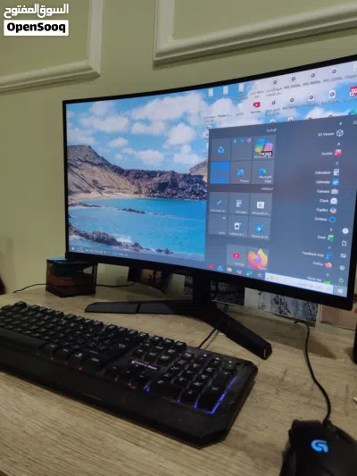 شاشة العاب 180hz koorui e6ca كيرف 27 إنش شبه جديده 2