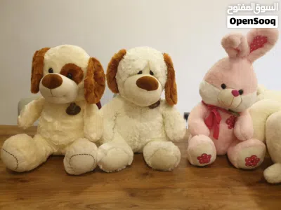 plush toys, bear, dogs, rabbt and more دبادیب....Cute Girls' Dolls - Like New & Excellent Condition 2