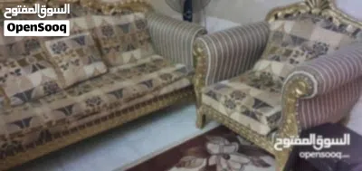 طقم كنب مصري دمياطي فخم حفر يدوي بحال الوكالة (( 12 مقعد)) للبيع المستعجل 3
